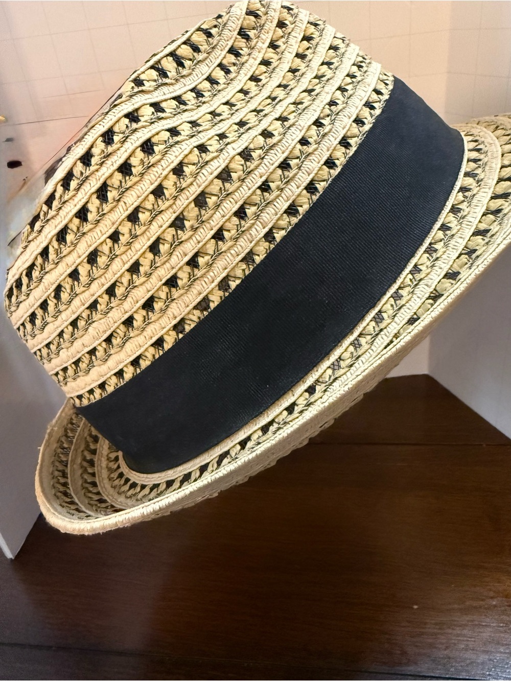 Scala Men's Straw Fedora Hat XL X-Large
Woven Paper Braid Summer Sun Beach